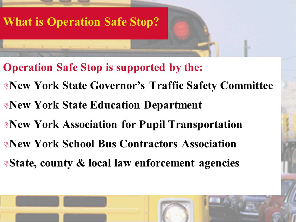 What is Operation Safe Stop.