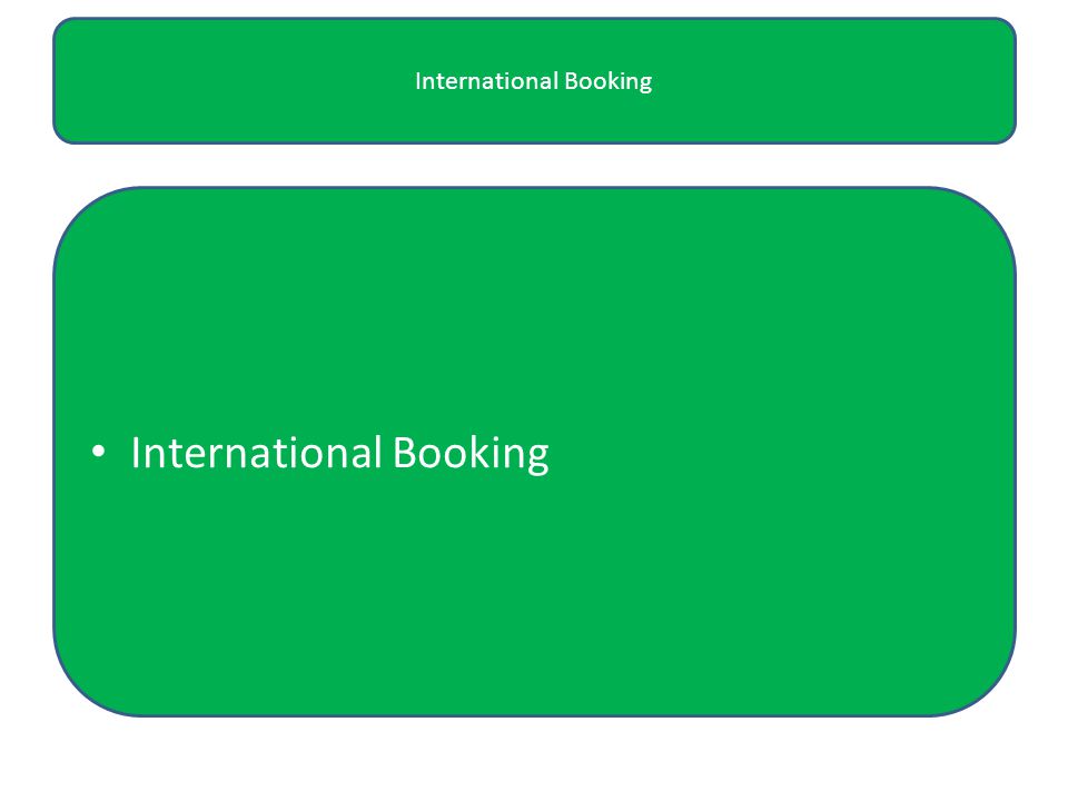 International Booking