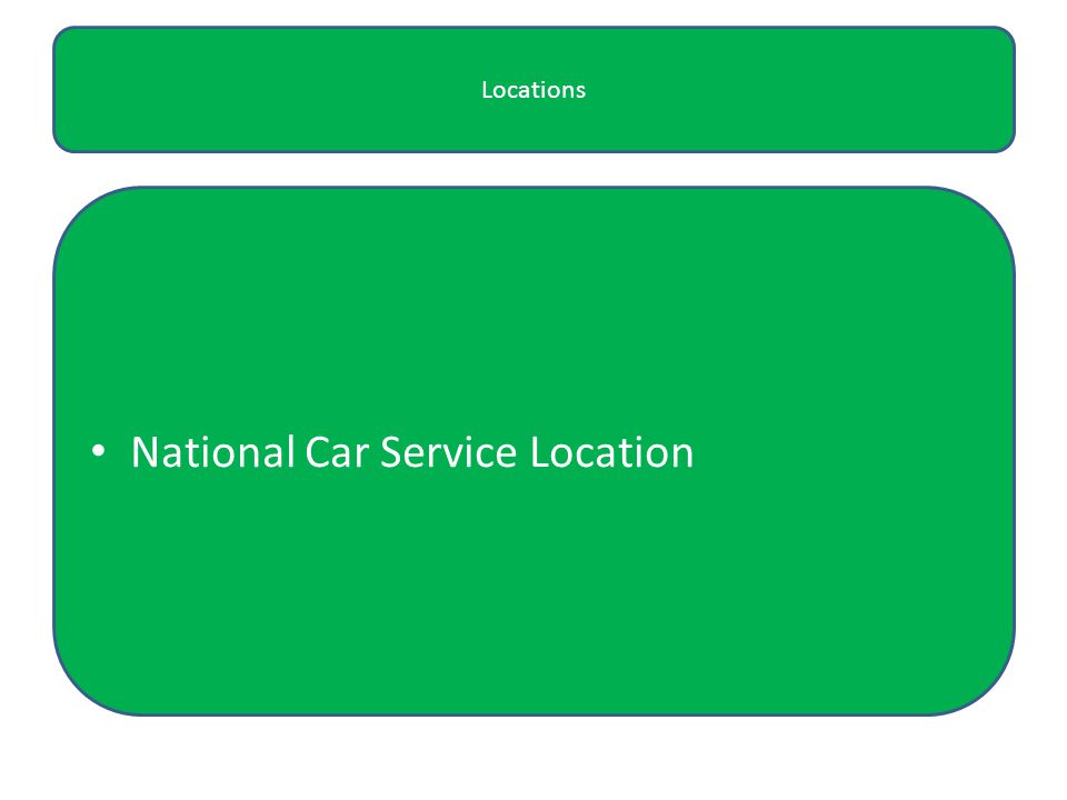 Locations National Car Service Location