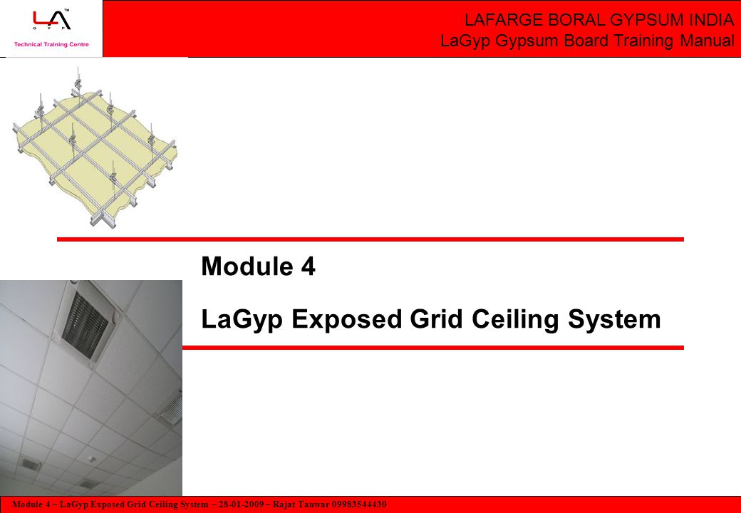 Module 4 Lagyp Exposed Grid Ceiling System Rajat Tanwar