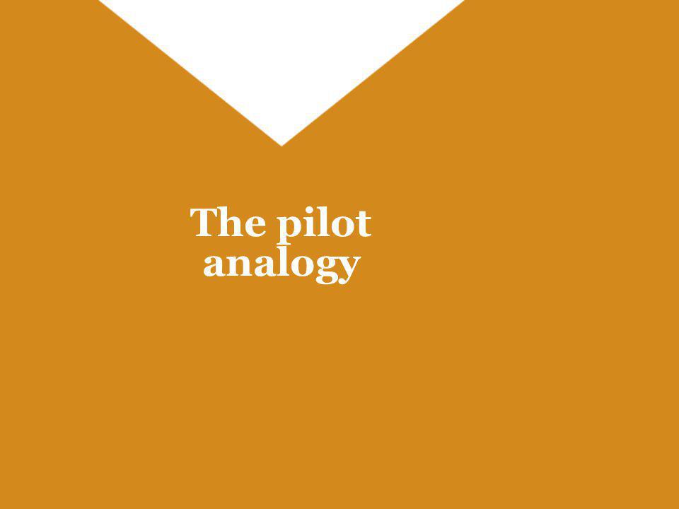 The pilot analogy