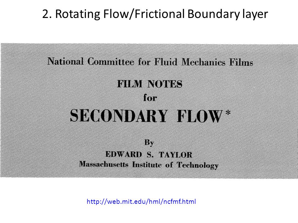 Basics of Rotating Boundary-Layer Flow NCAR is funded by the National  Science Foundation Richard Rotunno NCAR, Boulder CO. - ppt download