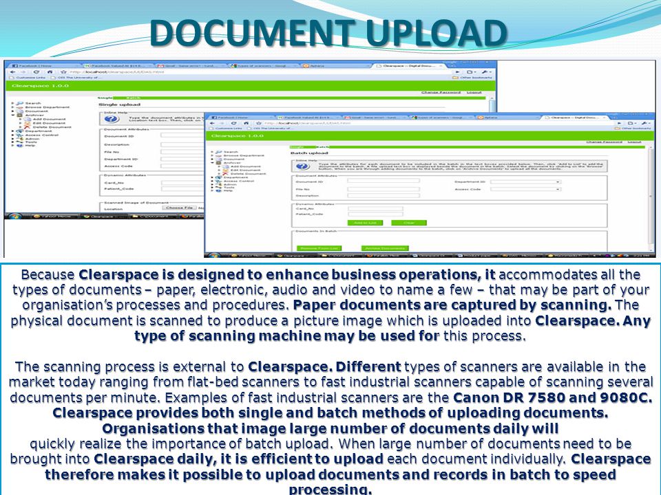 DEPARTMENTS LIST Clearspace seamlessly blends into any organizational structure because it allows you to create departments and make documents originate from these departments.