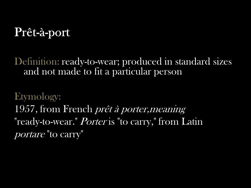 F rench Loanwords about Fashion Presenters: Candy Chen Helen Cheng. - ppt  download