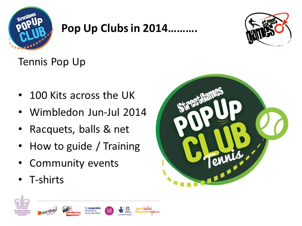 Pop Up Clubs in 2014……….