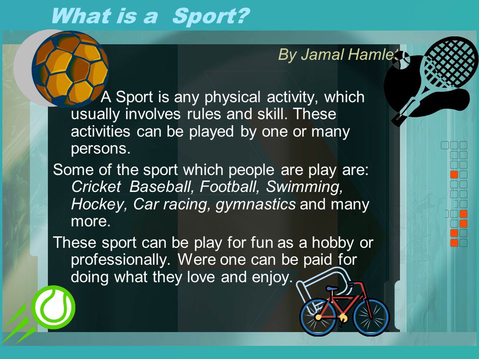 What is a Sport.