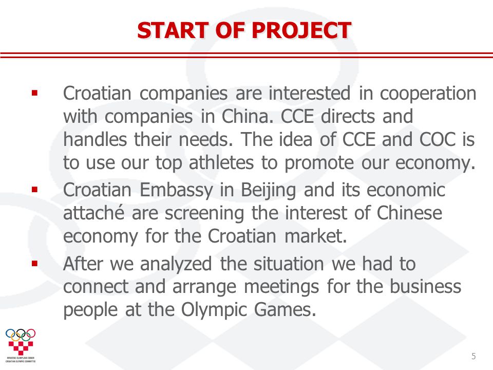 5 Croatian companies are interested in cooperation with companies in China.