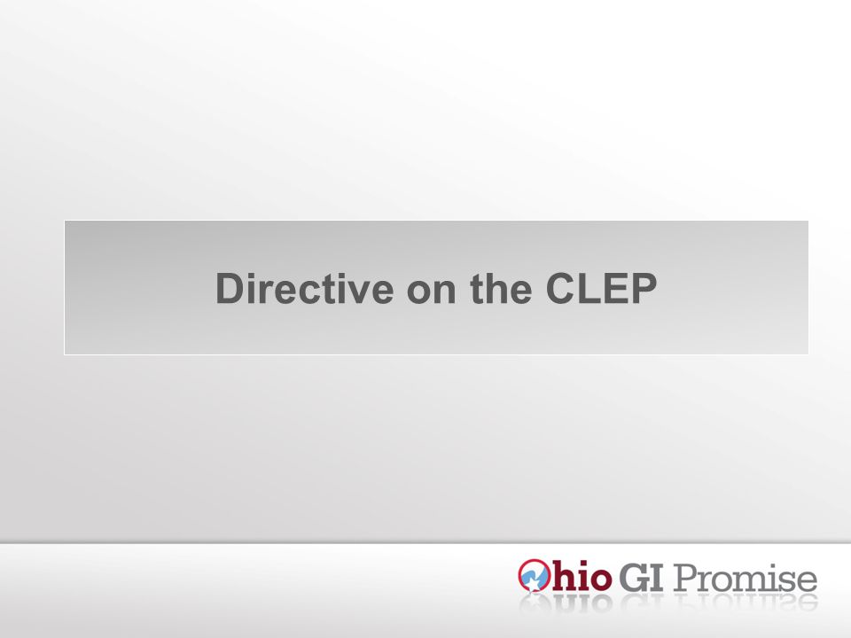 Directive on the CLEP