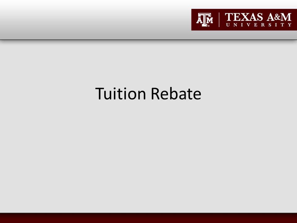 Tuition Rebate