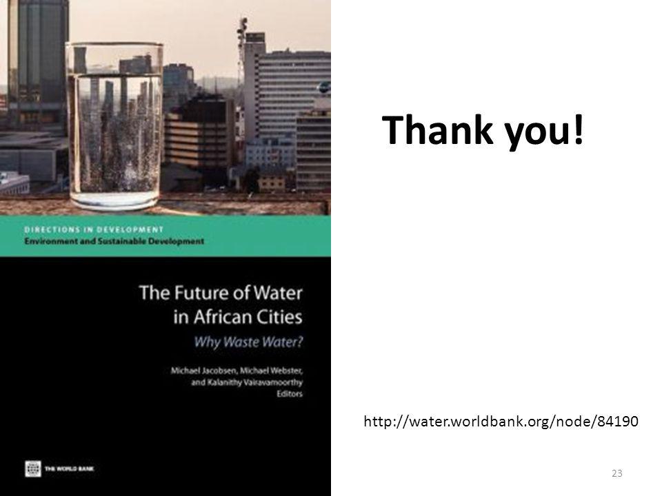 The Future of Water in African Cities; Why Waste Water? (Directions in Development)