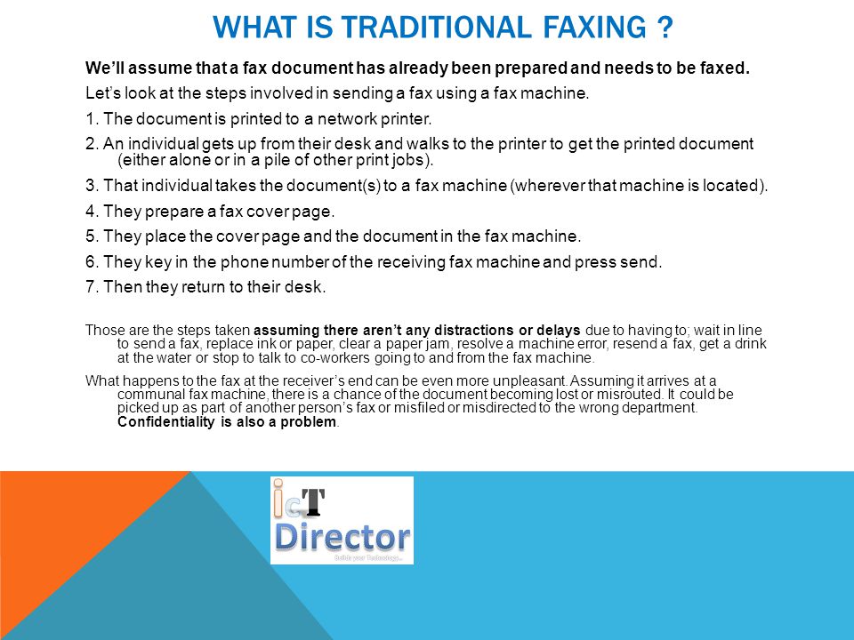 WHAT IS TRADITIONAL FAXING .