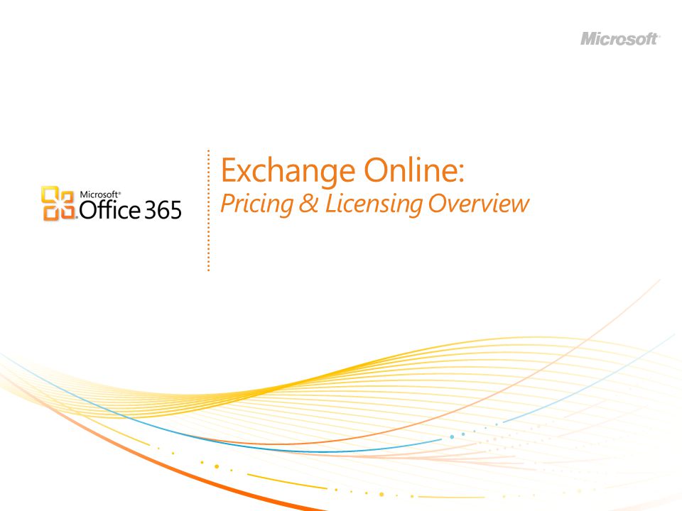 Exchange Online: Pricing & Licensing Overview