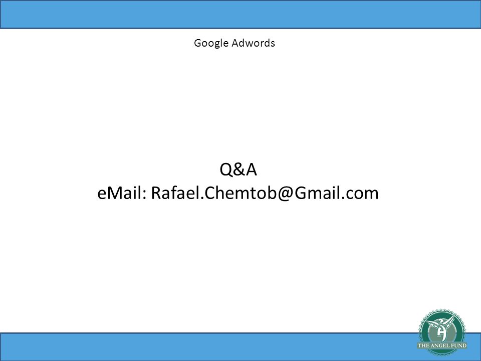 Google Adwords Q&A