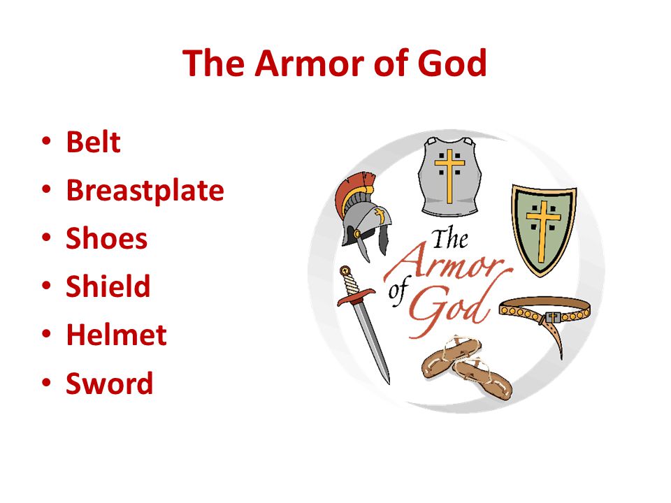The Armor of God Belt Breastplate Shoes Shield Helmet Sword