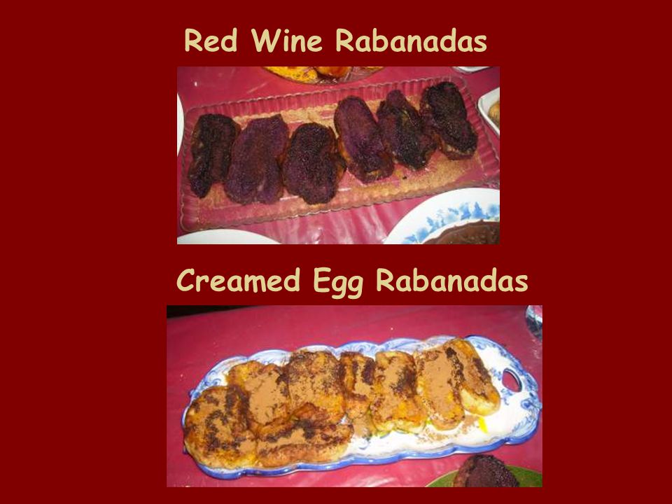 Red Wine Rabanadas Creamed Egg Rabanadas