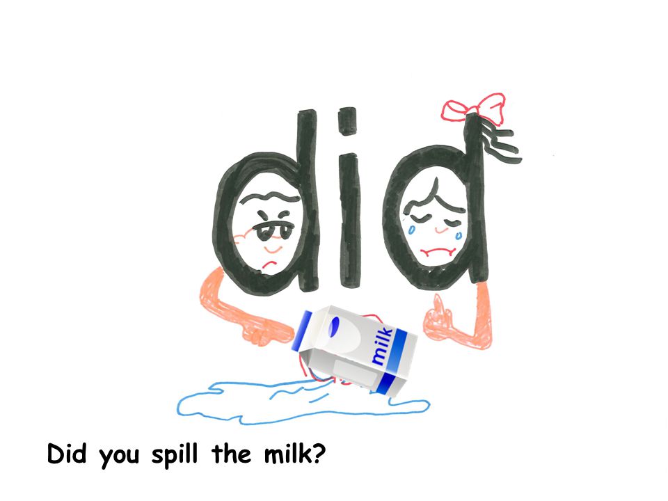 Did you spill the milk