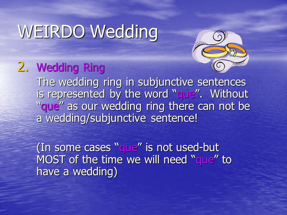WEIRDO Wedding 2.