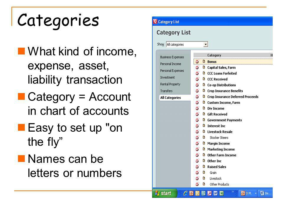 Farm Chart Of Accounts