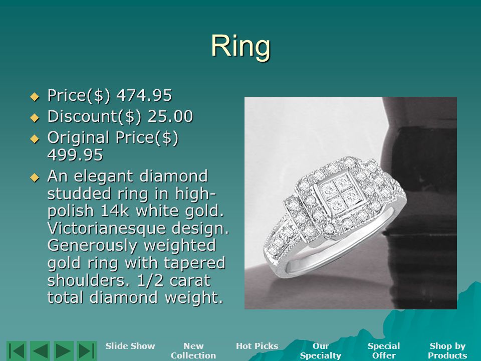 Diamond Gold Ring Price($) Price($) Discount($) Discount($) Original Price($) Original Price($) Quantity (total): 1 Piece(s) Gold Type: 14K Solid Gold Size: Ring Size 6 Number of Diamonds: 12 Piece(s) Shape: Round Brilliant Cut Color: H Clarity: VS Luster: Blinding Origin.