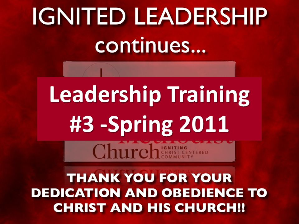 Leadership Training #3 -Spring 2011