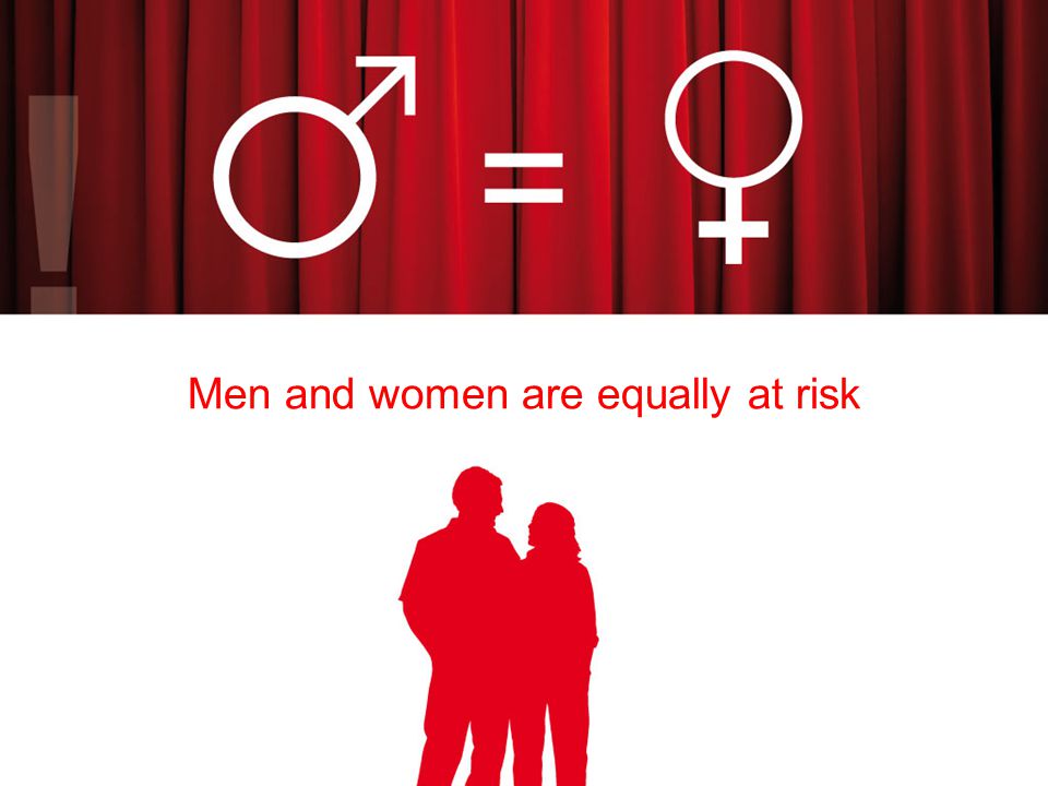 Men and women are equally at risk