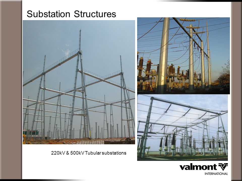 Substation Structures 220kV & 500kV Tubular substations