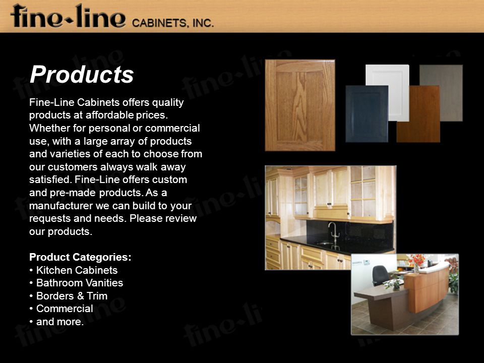 Welcome To Fine Line Cabinets Fine Line Custom Cabinets Is For