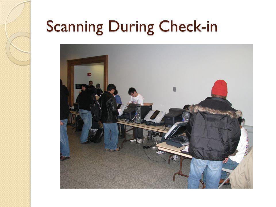 Scanning During Check-in