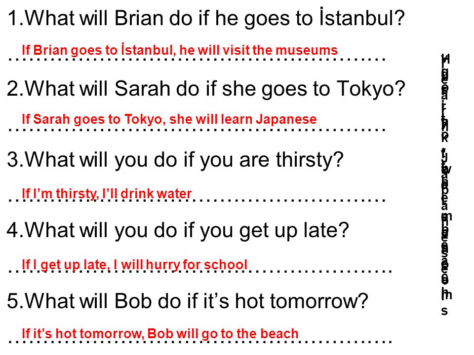 1.What will Brian do if he goes to İstanbul.