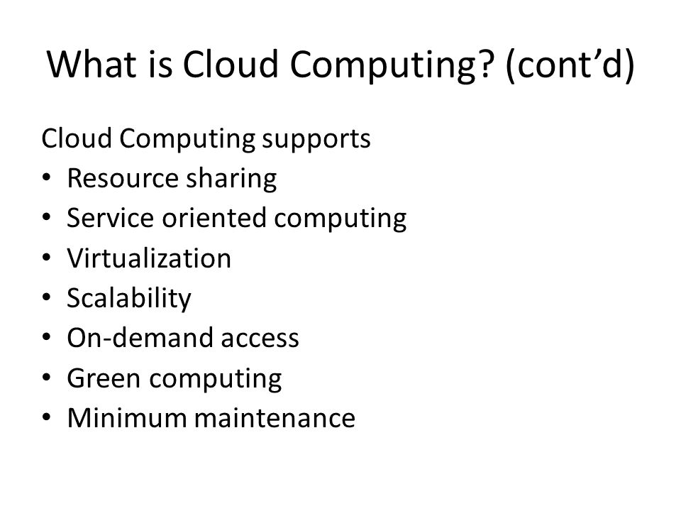 What is Cloud Computing.