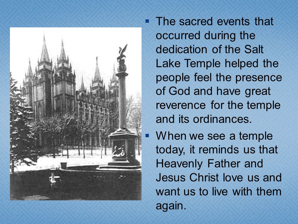 The building of the Salt Lake Temple in Utah fulfilled a prophecy made by Isaiah hundreds of years before the birth of Jesus Christ.