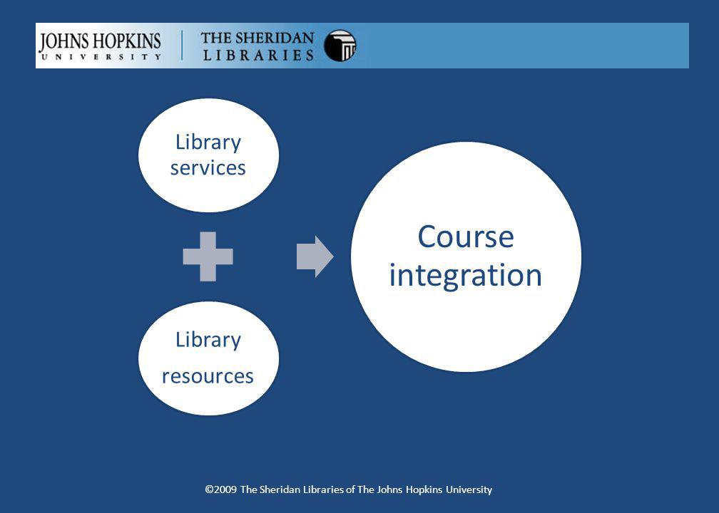 Library services Library resources Course integration