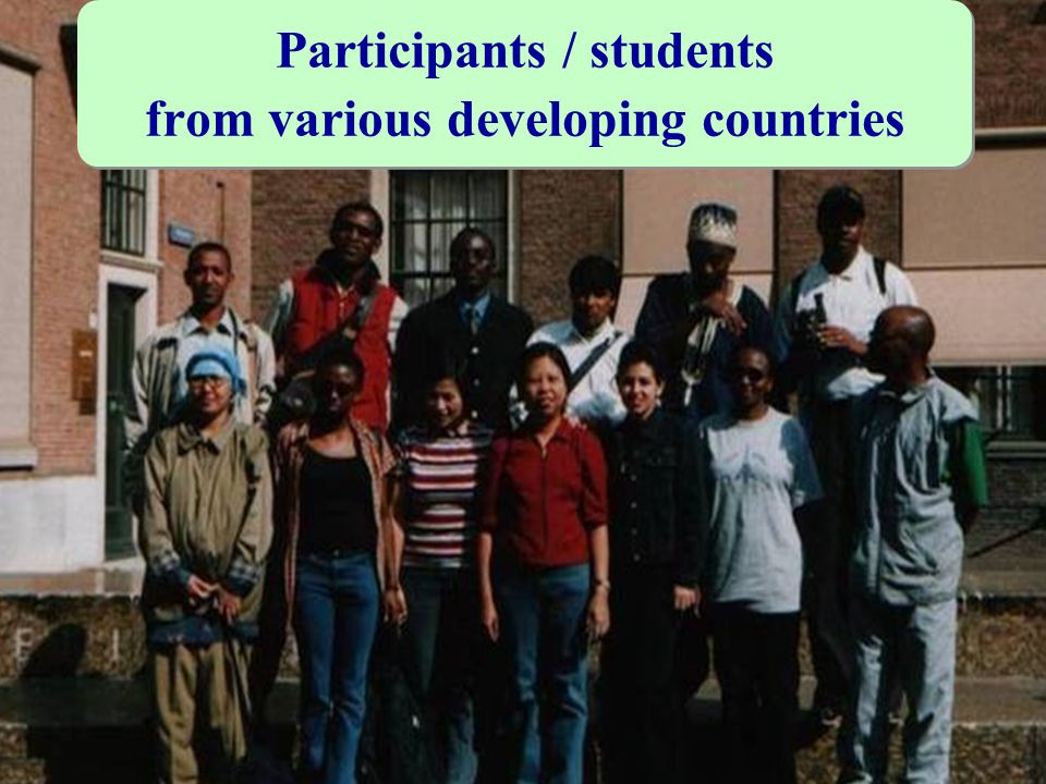 Participants / students from various developing countries