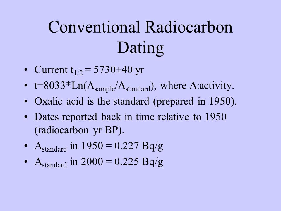 Carbon dating activity