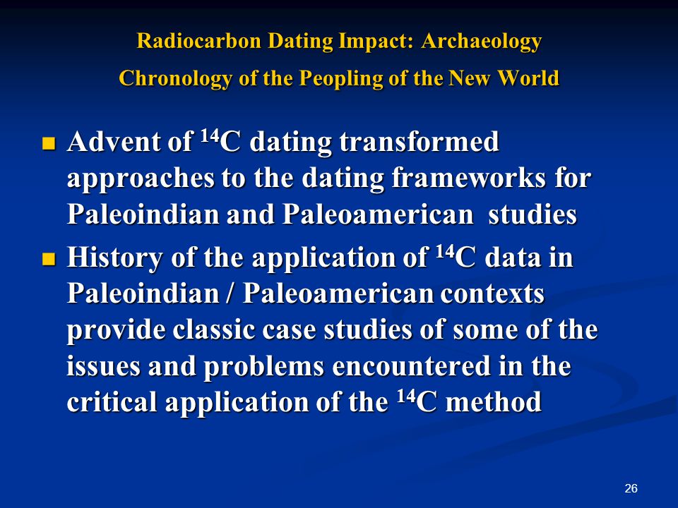 radiocarbon dating issues