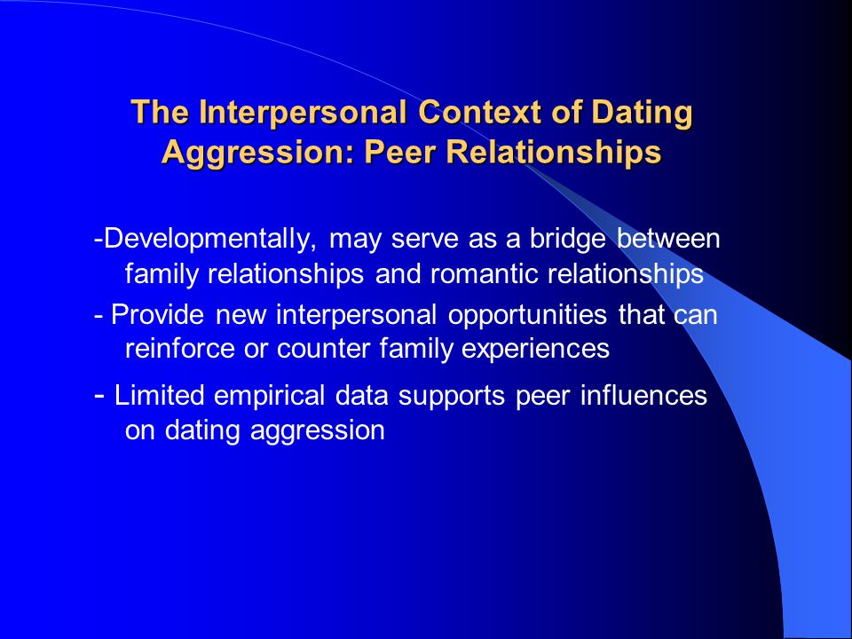dating and peer influences