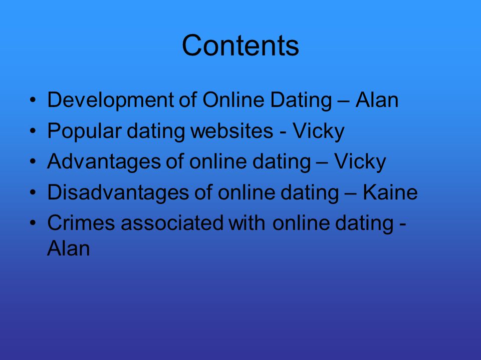 online dating crimes