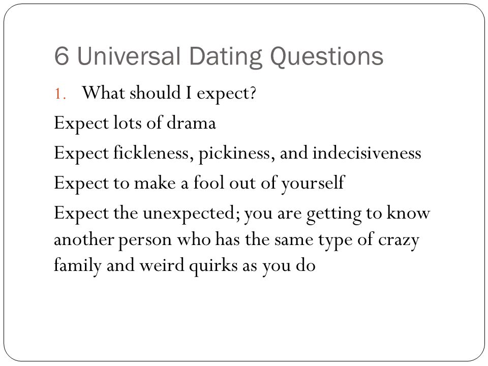intelligent dating questions