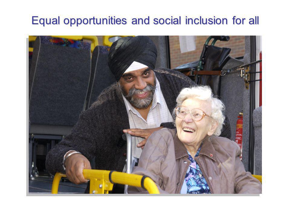 Equal opportunities and social inclusion for all