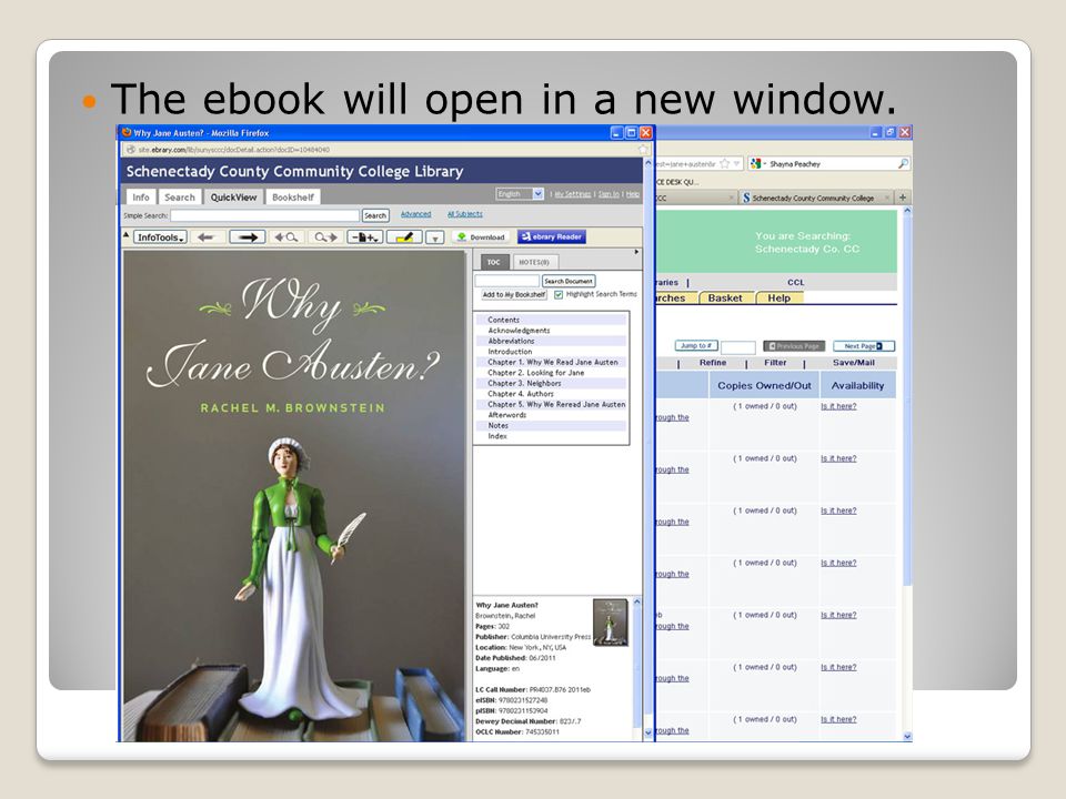 The ebook will open in a new window.