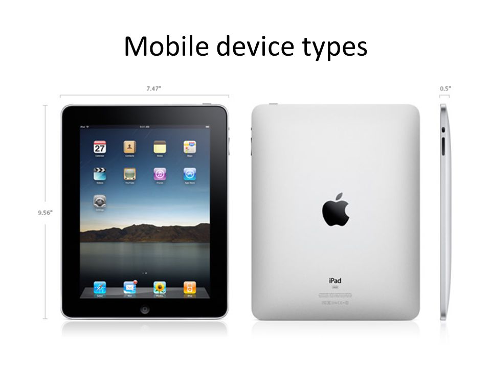 Mobile device types