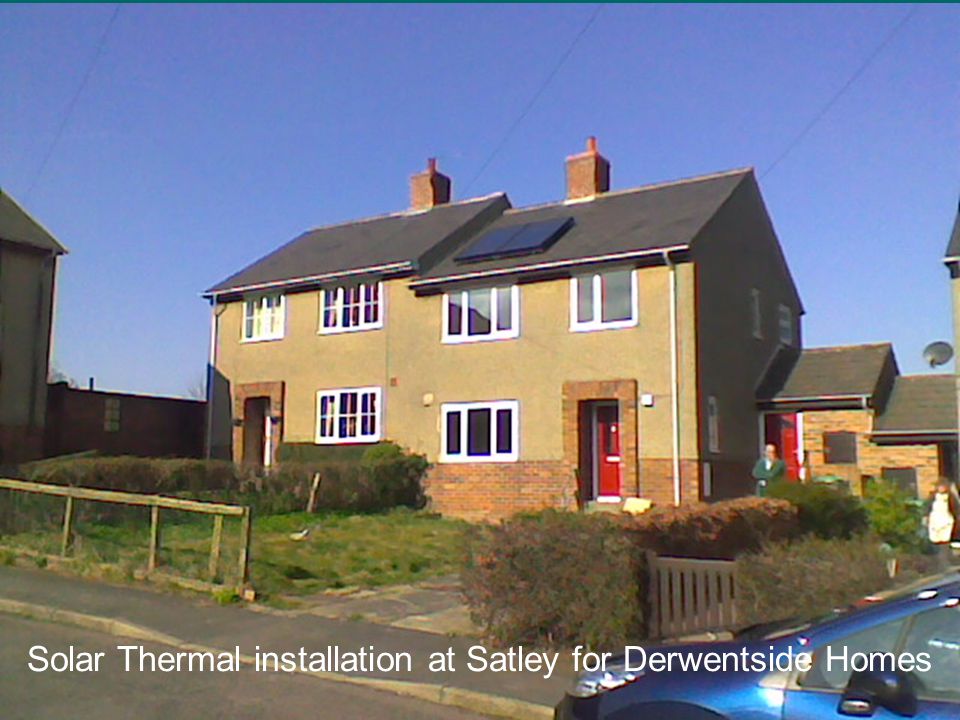 Solar Thermal installation at Satley for Derwentside Homes