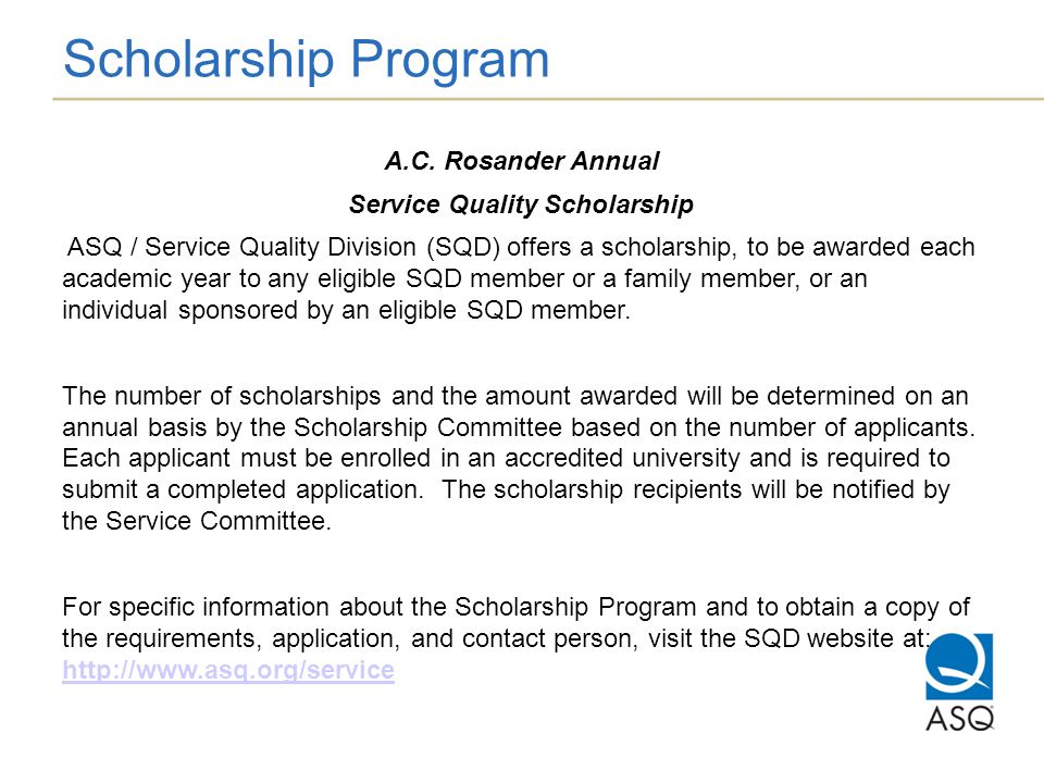 Scholarship Program A.C.