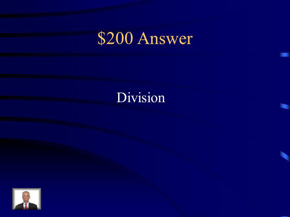 $200 Question A section of the district which is made up of all the clubs around that area and is represented by a Lieutenant Governor.