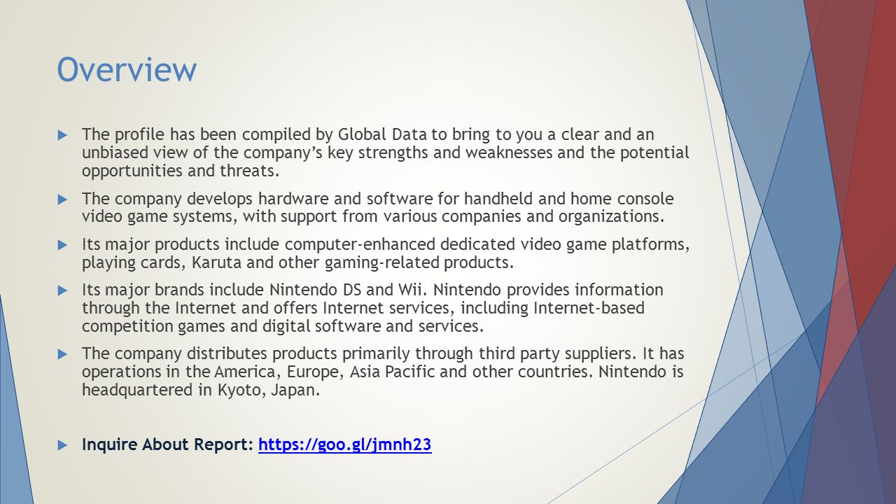 Nintendo Co., Ltd Financial and Strategic SWOT Analysis Review. - ppt  download