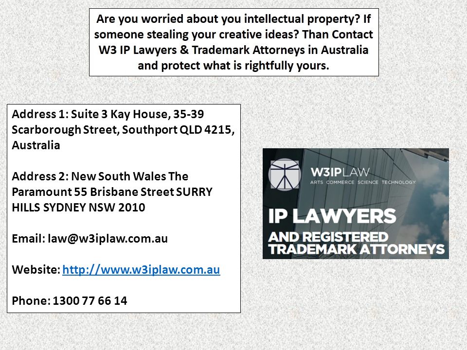 Address 1: Suite 3 Kay House, Scarborough Street, Southport QLD 4215, Australia Address 2: New South Wales The Paramount 55 Brisbane Street SURRY HILLS SYDNEY NSW Website:   Phone: