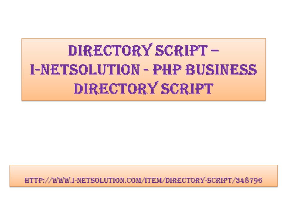Directory Script – i-Netsolution - PHP Business Directory Script