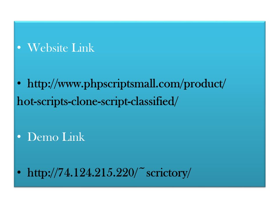 Website Link   hot-scripts-clone-script-classified/ Demo Link   Website Link   hot-scripts-clone-script-classified/ Demo Link