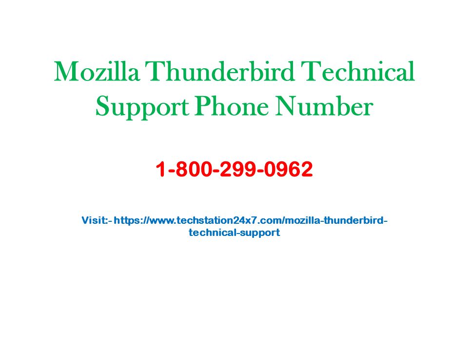 Mozilla Thunderbird Technical Support Phone Number Visit:-   technical-support