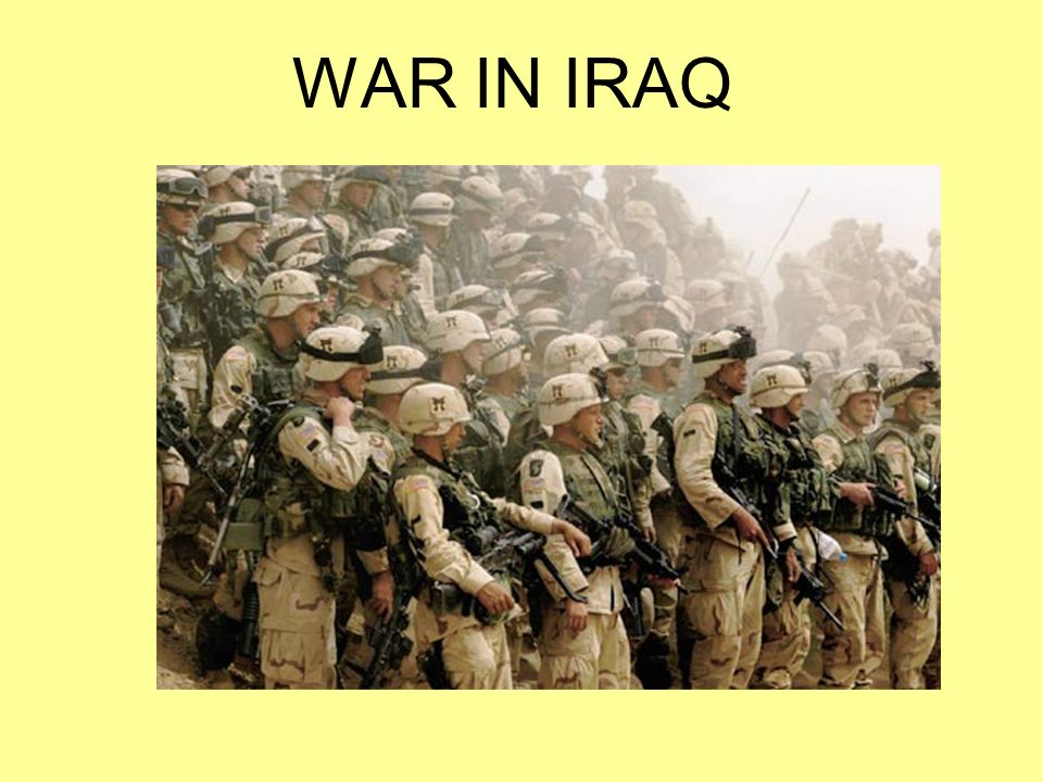 WAR IN IRAQ